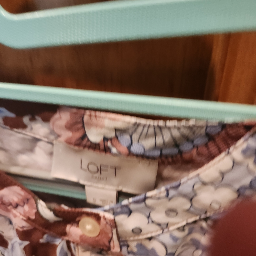 LOFT Floral Blouse
